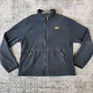 LL Bean Sweater Mens Large Gray Casual Full Zip Shacket Jacket Outdoor Hiking